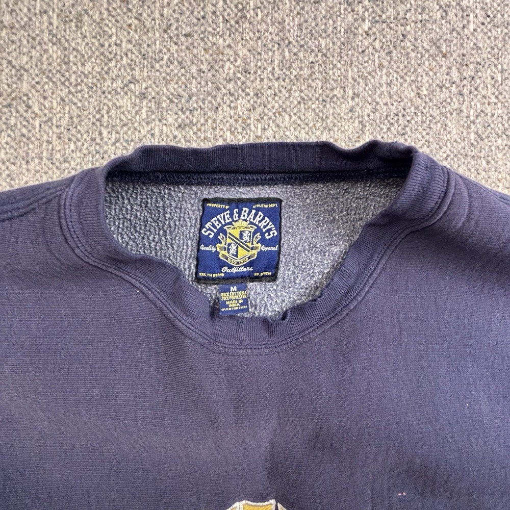 Vintage Michigan Wolverines Sweatshirt Men M Crewneck Sweater Sewn Y2K 00s - Picture 2 of 10